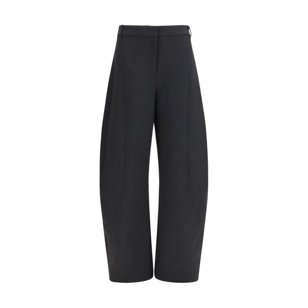 Nissa Black Polyester Casual Women's Pants